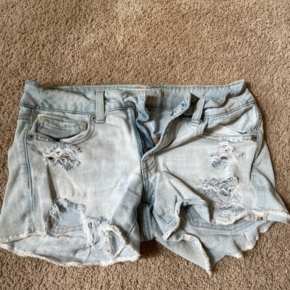 AE midi jean shorts